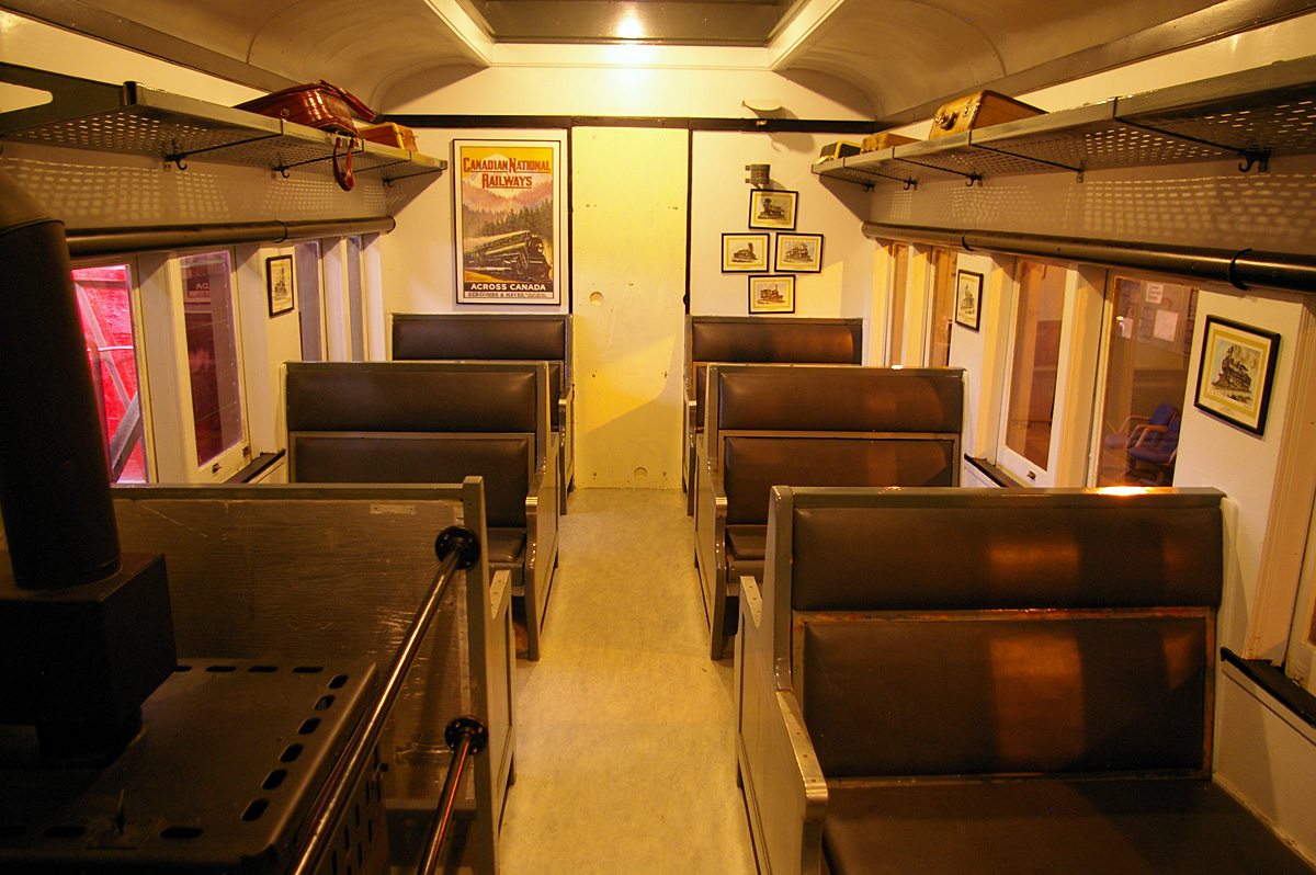 Mixed train coach in the Winnipeg Railway Museum