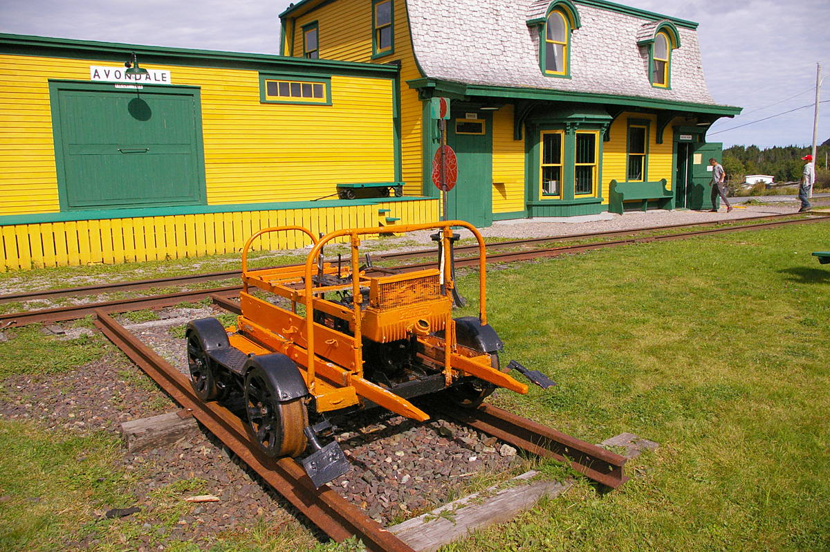 Motor car by depot museum at Avondale