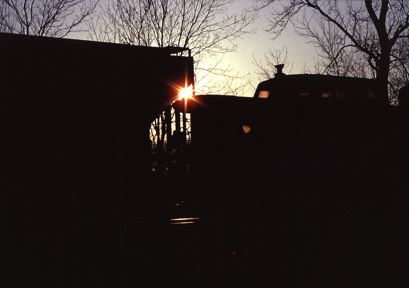 Conrail caboose #23076 at Ottawa Lake, MI