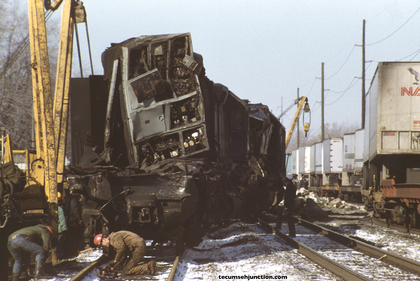 The remains of Conrail #3211